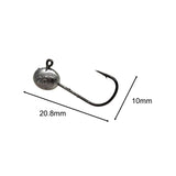 Maxbell 20x Elliptical Shape Fishing Hooks Fishing Equipment Metal Baits Attachments 2g