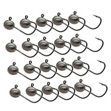 Maxbell 20x Elliptical Shape Fishing Hooks Fishing Equipment Metal Baits Attachments 2.5g