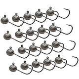 Maxbell 20x Elliptical Shape Fishing Hooks Fishing Equipment Metal Baits Attachments 2.5g