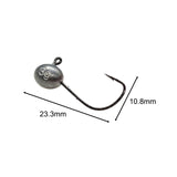Maxbell 20x Elliptical Shape Fishing Hooks Fishing Equipment Metal Baits Attachments 3g