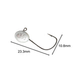 Maxbell 20x Elliptical Shape Fishing Hooks Fishing Equipment Metal Baits Attachments 3.5g