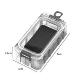 Maxbell Fishing Tackle Box Compact Mini Storage Case Fishing Accessories Storage Box Black