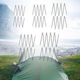 Maxbell Maxbell Fibreglass Tent Poles Replacement Black Pre Assembled Tent Poles for Camping 3.2m Single Person