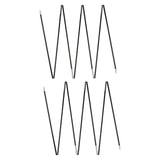 Maxbell Maxbell Fibreglass Tent Poles Replacement Black Pre Assembled Tent Poles for Camping 3.2m Single Person