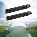 Maxbell Maxbell Fibreglass Tent Poles Replacement Black Pre Assembled Tent Poles for Camping 3.4m 2 Person