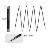 Maxbell Maxbell Fibreglass Tent Poles Replacement Black Pre Assembled Tent Poles for Camping 3.4m 2 Person