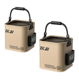 Maxbell Fishing Bucket Thick Foldable Fishing Lures Bucket for Outdoor Hiking Fishing 8L