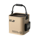 Maxbell Fishing Bucket Thick Foldable Fishing Lures Bucket for Outdoor Hiking Fishing 13L