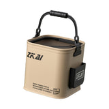 Maxbell Fishing Bucket Thick Foldable Fishing Lures Bucket for Outdoor Hiking Fishing 13L