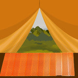 Maxbell Foldable Sleeping Pad Soft Picnic Yoga Mat for Traveling Backpacking Outdoor Orange