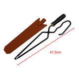 Maxbell Campfire Tongs Heavy Duty Compact Sturdy Fire Tongs for Picnic Grill Camping