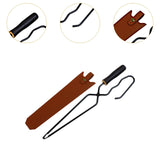 Maxbell Campfire Tongs Heavy Duty Compact Sturdy Fire Tongs for Picnic Grill Camping