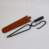 Maxbell Campfire Tongs Heavy Duty Compact Sturdy Fire Tongs for Picnic Grill Camping