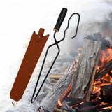 Maxbell Campfire Tongs Heavy Duty Compact Sturdy Fire Tongs for Picnic Grill Camping