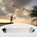 Maxbell Cast Nets for Fishing Heavy Duty Casting Net Handmade Hand Throw Fishing Net 8M