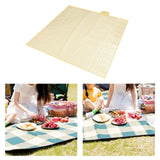 Maxbell Picnic Blanket Portable Sleeping Pad for Barbecue Family Outings Backpacking non woven yellow