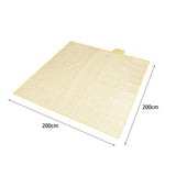 Maxbell Picnic Blanket Portable Sleeping Pad for Barbecue Family Outings Backpacking non woven yellow
