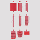Maxbell Picnic Blanket Portable Sleeping Pad for Barbecue Family Outings Backpacking Oxford cloth  red