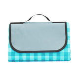 Maxbell Picnic Blanket Portable Sleeping Pad for Barbecue Family Outings Backpacking Oxford cloth blue
