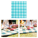 Maxbell Picnic Blanket Portable Sleeping Pad for Barbecue Family Outings Backpacking Oxford cloth blue