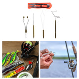 Maxbell Fly Tying Tools Disc Bobbin Threader Portable Fly Tying Bobbin Thread Holder 5pcs Gold Holder