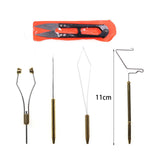Maxbell Fly Tying Tools Disc Bobbin Threader Portable Fly Tying Bobbin Thread Holder 5pcs Gold Holder