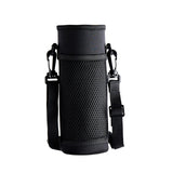 Maxbell Insulated Bottle Sleeve Phone Holder with Strap Neoprene Material Black