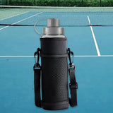 Maxbell Insulated Bottle Sleeve Phone Holder with Strap Neoprene Material Black