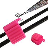 Maxbell Maxbell Fishing Rod Fixed Ball Pole Clip Fishing Rod Holder for Outdoor Boat Fishing Pink
