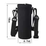 Maxbell Water Bottle Carrier Drink Bottle Bag for Outdoor Activities Black S