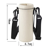 Maxbell Water Bottle Carrier Drink Bottle Bag for Outdoor Activities Beige S