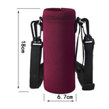 Maxbell Water Bottle Carrier Drink Bottle Bag for Outdoor Activities Red S