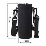Maxbell Water Bottle Carrier Drink Bottle Bag for Outdoor Activities Black M