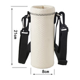 Maxbell Water Bottle Carrier Drink Bottle Bag for Outdoor Activities Beige M