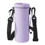 Maxbell Water Bottle Carrier Drink Bottle Bag for Outdoor Activities Light Purple L