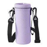 Maxbell Water Bottle Carrier Drink Bottle Bag for Outdoor Activities Light Purple L