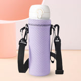 Maxbell Water Bottle Carrier Drink Bottle Bag for Outdoor Activities Light Purple L