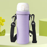 Maxbell Water Bottle Carrier Drink Bottle Bag for Outdoor Activities Light Purple L