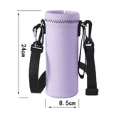 Maxbell Water Bottle Carrier Drink Bottle Bag for Outdoor Activities Light Purple L