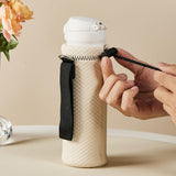 Maxbell Water Bottle Carrier Drink Bottle Bag for Outdoor Activities Beige L