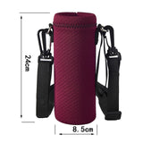 Maxbell Water Bottle Carrier Drink Bottle Bag for Outdoor Activities Red L