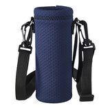 Maxbell Water Bottle Carrier Drink Bottle Bag for Outdoor Activities Dark Blue L