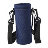 Maxbell Water Bottle Carrier Drink Bottle Bag for Outdoor Activities Dark Blue L