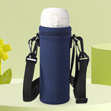 Maxbell Water Bottle Carrier Drink Bottle Bag for Outdoor Activities Dark Blue L