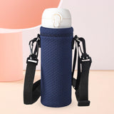 Maxbell Water Bottle Carrier Drink Bottle Bag for Outdoor Activities Dark Blue L