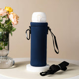 Maxbell Water Bottle Carrier Drink Bottle Bag for Outdoor Activities Dark Blue L