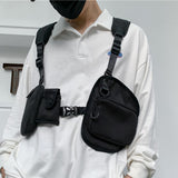 Maxbell Men Outdoor Chest Rig Bag Waist Bag Pockets Vest for Men Women Hiking Sports