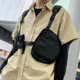 Maxbell Men Outdoor Chest Rig Bag Waist Bag Pockets Vest for Men Women Hiking Sports