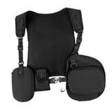 Maxbell Men Outdoor Chest Rig Bag Waist Bag Pockets Vest for Men Women Hiking Sports