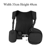 Maxbell Men Outdoor Chest Rig Bag Waist Bag Pockets Vest for Men Women Hiking Sports